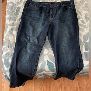 D. jeans size 22W. Worn twice. Like new